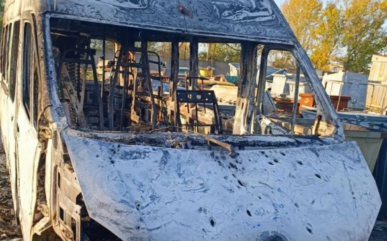 ВСУ уничтожили автобус для нуждающихся в диализе в Энергодаре