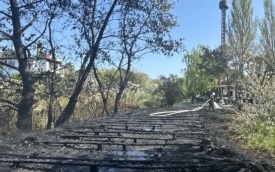 В Анапе ликвидировали пожар в парке аттракционов