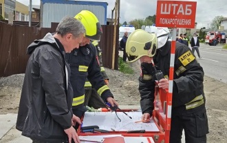 Площадь пожара на месте взрыва газовоза в Пятигорске составила 1 000 "квадратов"