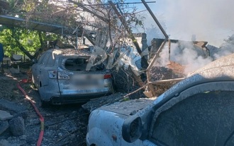 Глава Горловки показал последствия атаки БПЛА