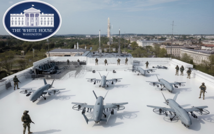 Трамп опубликовал изображение дронопорта на крыше банкетного зала Белого дома