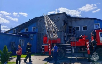 Открытый огонь на нижегородском текстильном заводе ликвидировали