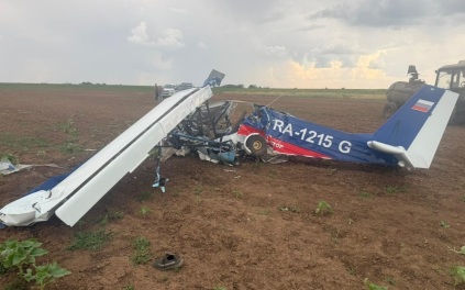 Опубликованы кадры с места жесткой посадки самолета в Волгоградской области