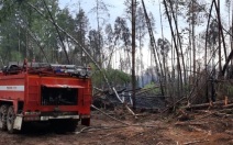 Лесной пожар на площади в 3,5 га тушат в Костромской области