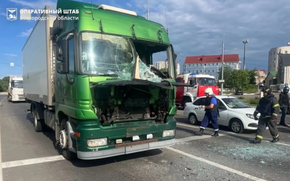 Украинский дрон атаковал фуру в Белгороде, водитель погиб