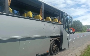 Удар по автобусу с детьми в Брянской области