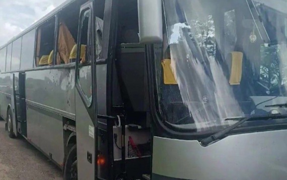 Удар по автобусу с детьми в Брянской области