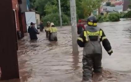 В подтопленном Бугуруслане остановился приток воды