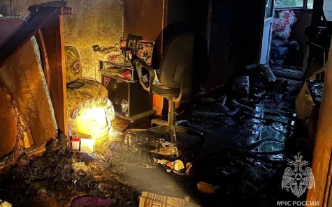Женщина пострадала в результате пожара в своей квартире в Брянске