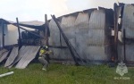 Крупный пожар произошел на складе макулатуры в Красноярске