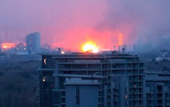 В Киеве в результате серии взрывов вспыхнули пожары