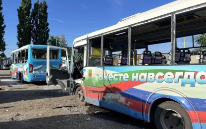 При обстреле ВСУ пострадали пассажирские автобусы в Запорожской области