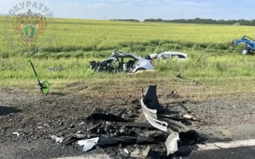Водитель и пассажир погибли в лобовом ДТП в Татарстане