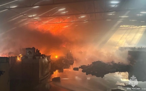 Открытое горение на складе с бумагой в Дагестане ликвидировано
