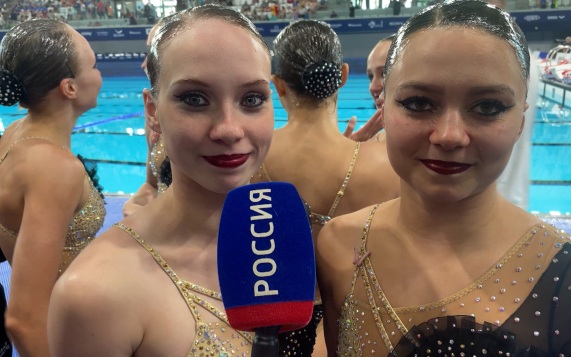 Первые эмоции российских синхронисток после победы на чемпионате Европы