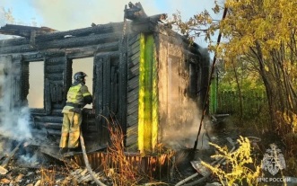 В Башкирии при пожаре в бревенчатом доме погибли двое пенсионеров