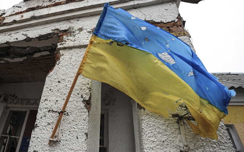 Российские дроны уничтожили флаг Украины в Краматорске
