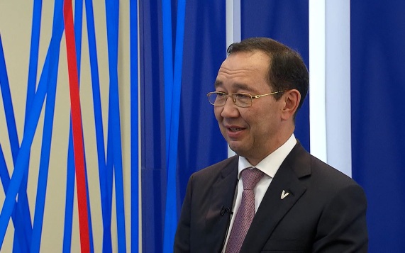 Глава Якутии рассказал о ходе строительства Ленского моста