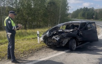 В Свердловской области столкнулись ВАЗ и Kia, погибла 87-летняя пенсионерка