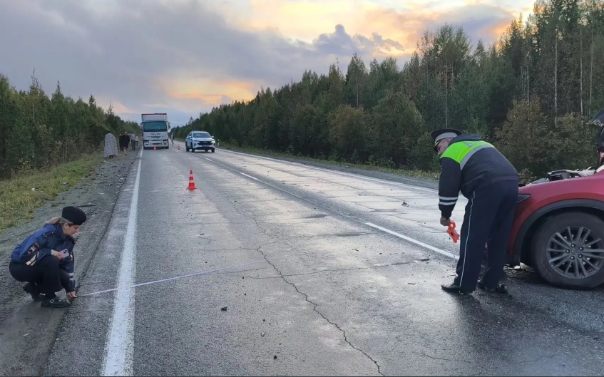 На трассе в Свердловской области произошло смертельное ДТП