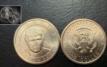 Монетный двор США выпустил памятный доллар с изображением Трампа