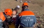 В Туве эвакуировали сорвавшуюся с горы туристку