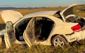 В Забайкалье Toyota вылетела с дороги, один человек погиб и пятеро пострадали