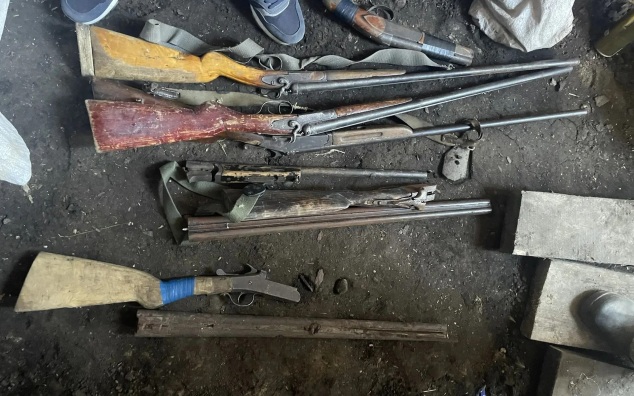 Склад оружия изъяли полицейские у жителя Красноярского края