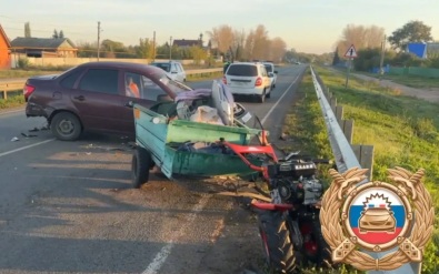 На дороге Стерлитамак – Салават в ДТП погиб водитель мотоблока с картофелем