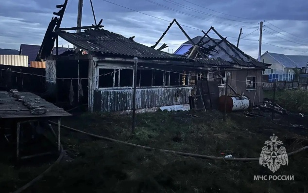 Пожилой мужчина погиб в результате пожара в частном доме в Башкортостане