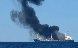 Российские военные поразили сухогруз в порту Ченоморска