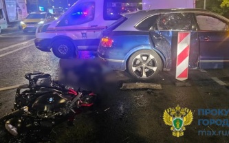 Расследование ДТП Bentley и байкера в Москве взято на прокурорский контроль