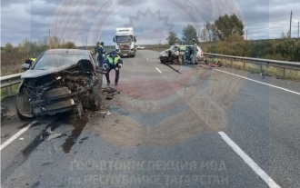 Жертвой столкновения двух легковушек в Татарстане стал 3-месячный ребенок