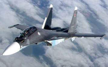 Су-30СМ2 прикрыли бомбардировщики Ту-22М3 на учениях над Каспийским морем