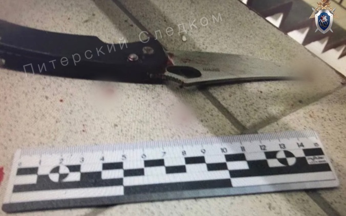 Мужчина напал с ножом на двух петербурженок и погиб, выпрыгнув из окна