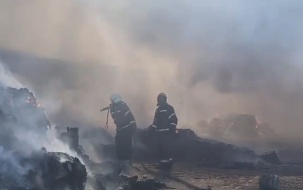 В Пензенской области ликвидировали открытое горения на складе вторсырья