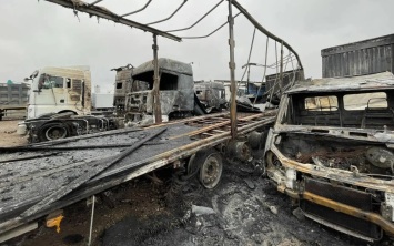 БПЛА упал на стоянку автомобилей в Солнечногорске, есть повреждения техники
