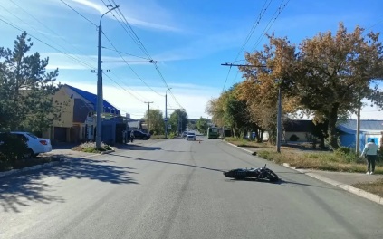 В Оренбурге подросток-мотоциклист госпитализирован после ДТП