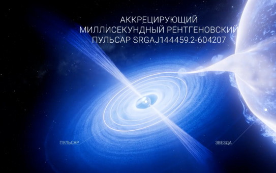 Роскосмос представил визуализацию феноменов дальнего космоса по данным ART-XC