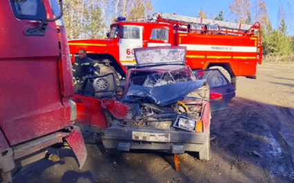 В Челябинской области столкнулись ВАЗ и грузовик, пострадали женщина и ребенок