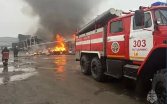 МЧС: тушение на складе в Люберцах осложняла высокая пожарная нагрузка здания