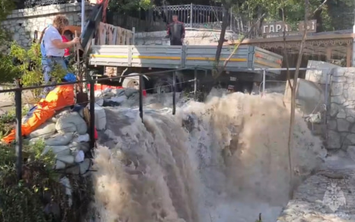 Уровень воды в реках Ялты начал снижаться
