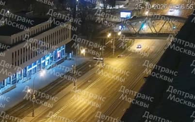 ДТП с участием мотоцикла произошло ночью на Варшавском шоссе в Москве