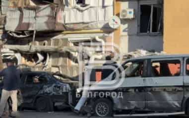 Опубликованы кадры домов в Белгороде, поврежденных ударами ВСУ