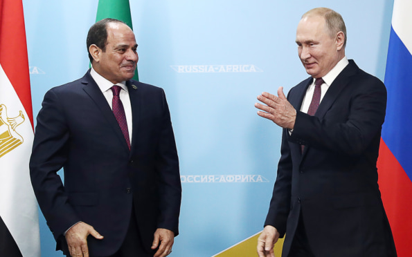 Ас-Сиси выразил благодарность Путину за организацию саммита Россия - Африка