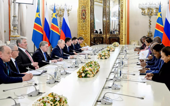 Путин напомнил о наследии Патриса Лумумбы на встрече с лидером ДР Конго