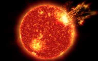 Земля пролетает через поток плазмы из корональной дыры на Солнце